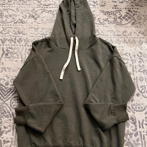 Olive Green Super-Soft Hoodie with Strings